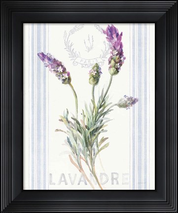 Framed Floursack Lavender II Print