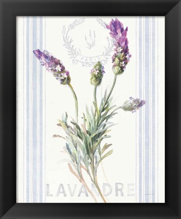 Framed Floursack Lavender II Print