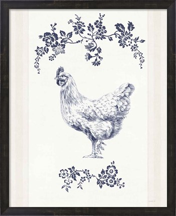 Framed Summer Chickens II Print