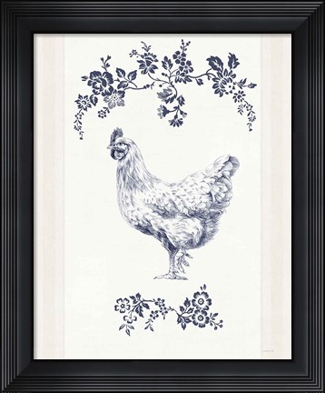 Framed Summer Chickens II Print