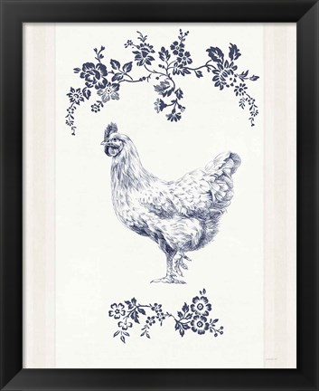 Framed Summer Chickens II Print