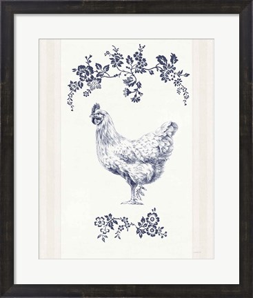 Framed Summer Chickens II Print