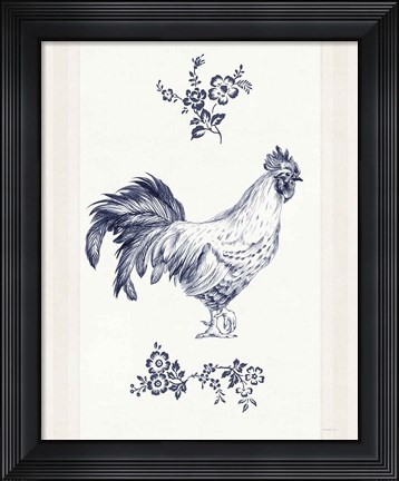 Framed Summer Chickens I Print