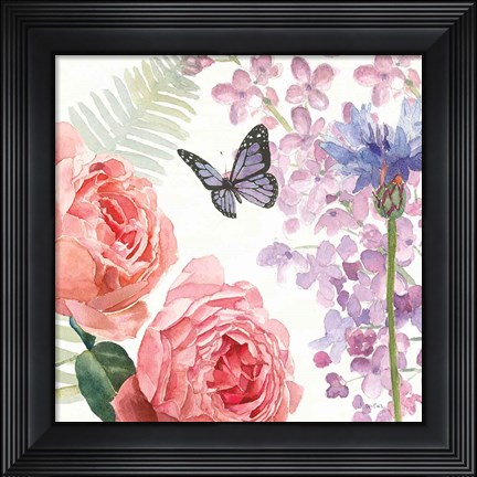 Framed Boho Bouquet  XV Print
