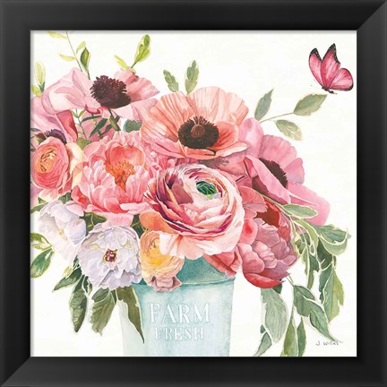 Framed Boho Bouquet  XIII Print