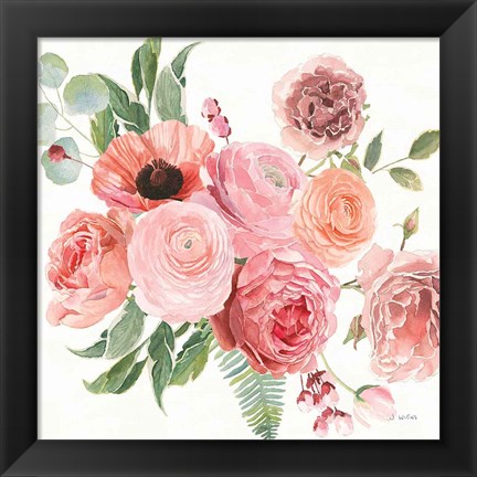 Framed Boho Bouquet  VIII Print