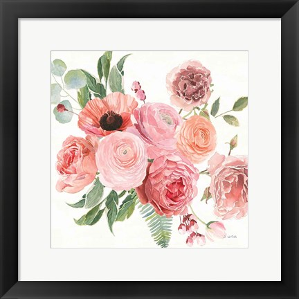 Framed Boho Bouquet  VIII Print