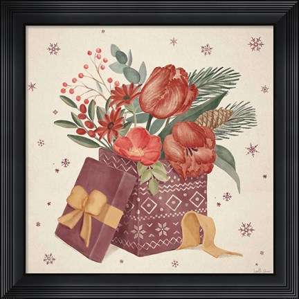 Framed Winter Blooms IV Print