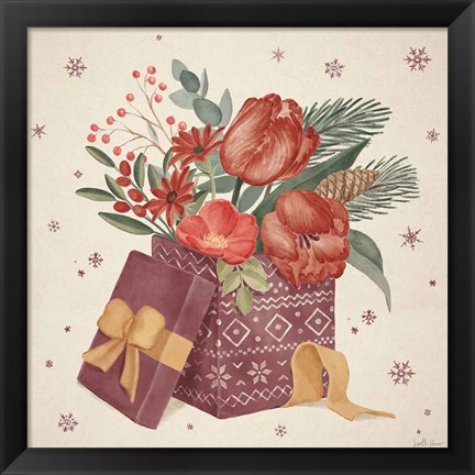 Framed Winter Blooms IV Print