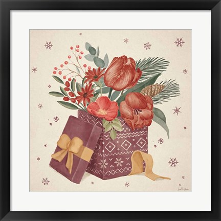 Framed Winter Blooms IV Print