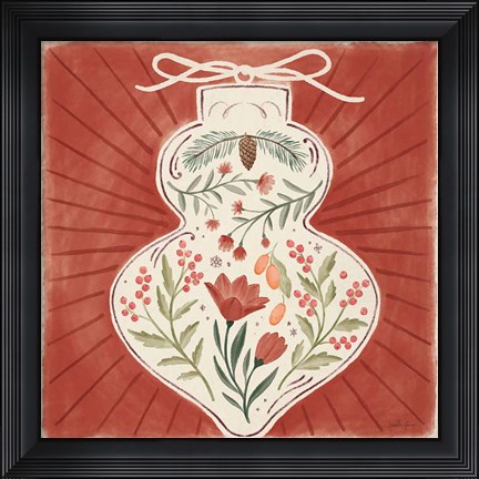 Framed Winter Blooms VII Print