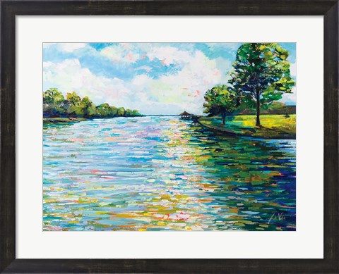 Framed Lake View Print