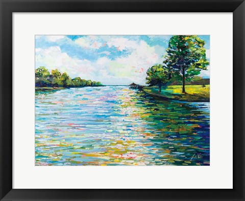 Framed Lake View Print