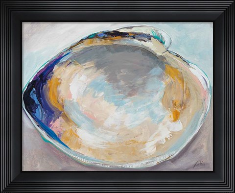 Framed Open Quahog I Print