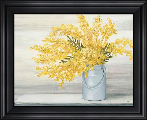 Framed Golden Fall Cuttings Crop Print