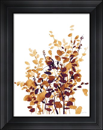 Framed Brown Botanicals Print