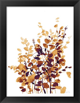 Framed Brown Botanicals Print