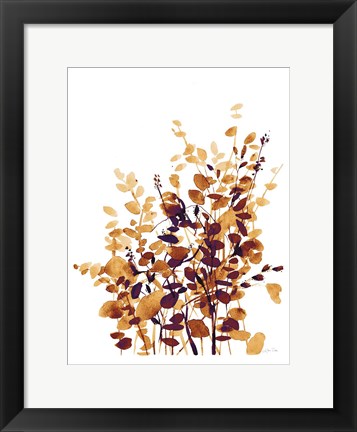 Framed Brown Botanicals Print