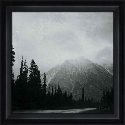 Framed West Coast Wandering III No Words BW Print