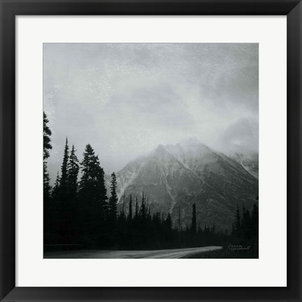 Framed West Coast Wandering III No Words BW Print