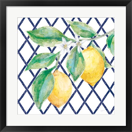 Framed Everyday Chinoiserie Lemons II Print