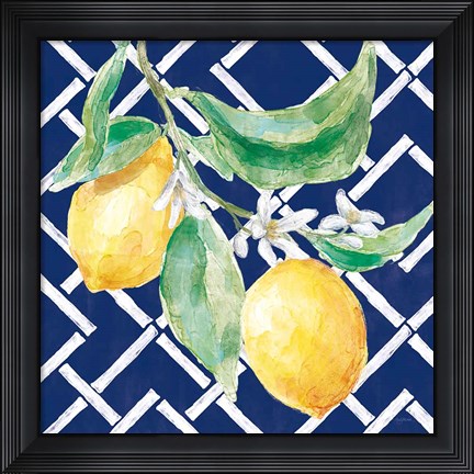 Framed Everyday Chinoiserie Lemons I Print