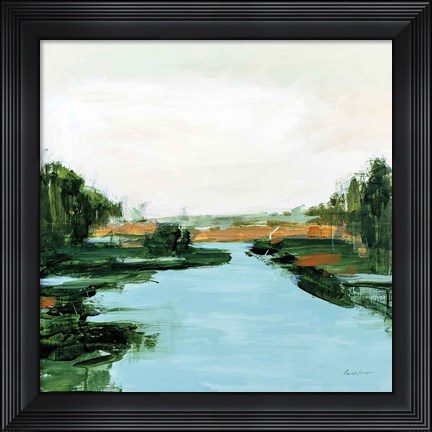 Framed River Flowing Through Print
