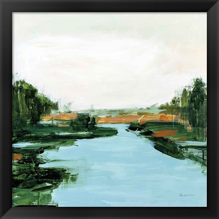 Framed River Flowing Through Print