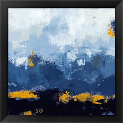 Framed Mountain Gold Print