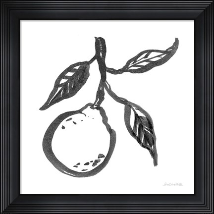 Framed Ink Orange II Print