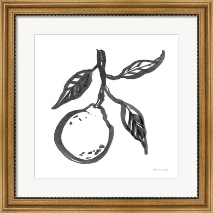 Framed Ink Orange II Print