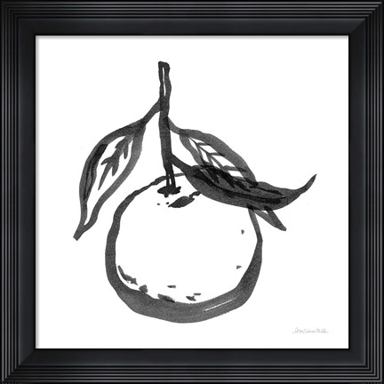 Framed Ink Orange I Print