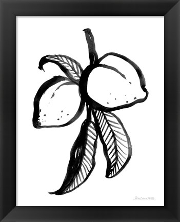 Framed Ink Peaches Print