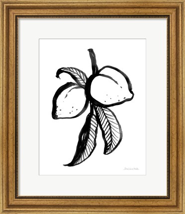 Framed Ink Peaches Print