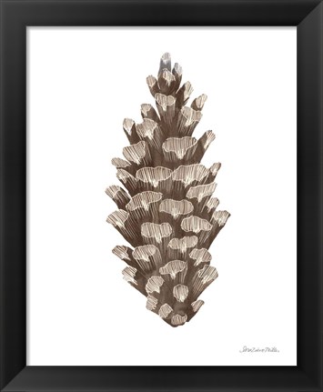 Framed Peace and Joy Pinecone Print