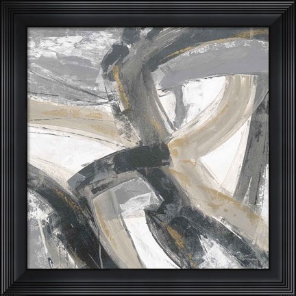 Framed Urban Graffiti II Neutral Print