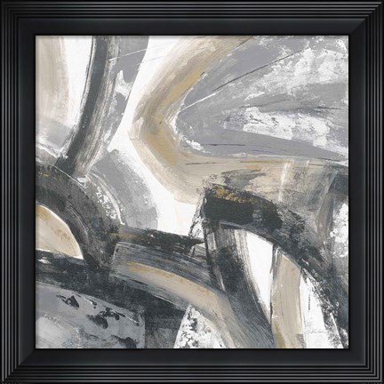 Framed Urban Graffiti I Neutral Print