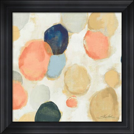 Framed Painted Pebbles II Boho Print
