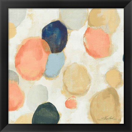 Framed Painted Pebbles II Boho Print