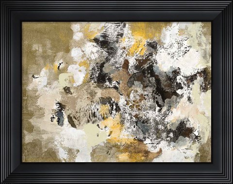 Framed Leaves on the Asphalt Print