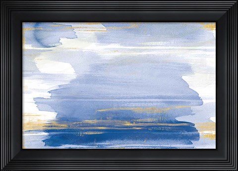 Framed Rosy View Blue Print