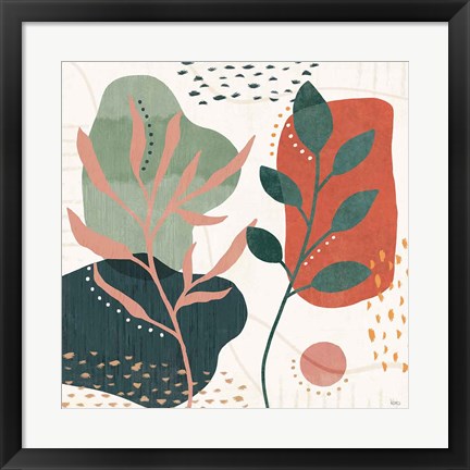 Framed Abstract Blossom V Print