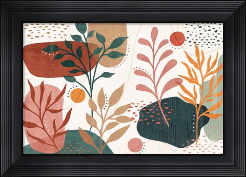 Framed Abstract Blossom I Print