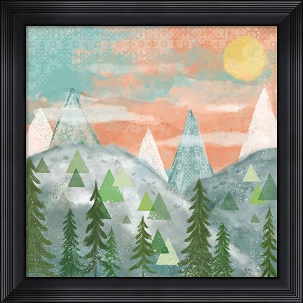 Framed Woodland Forest VII No Words Print