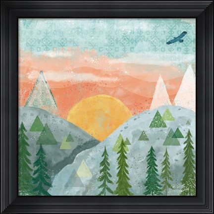 Framed Woodland Forest VI No Words Print