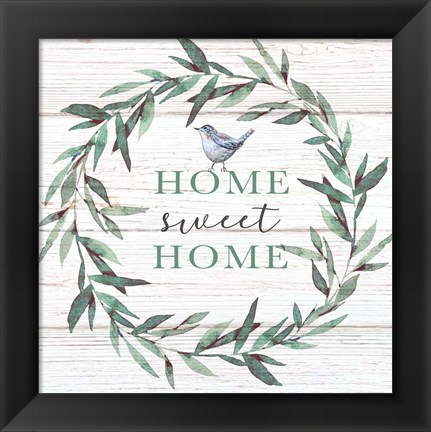 Framed Home Sweet Home Bird Print