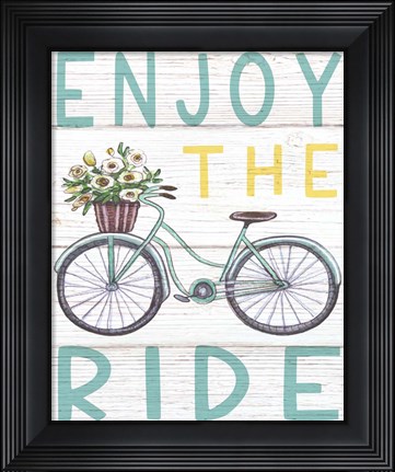 Framed Enjoy the Ride Print
