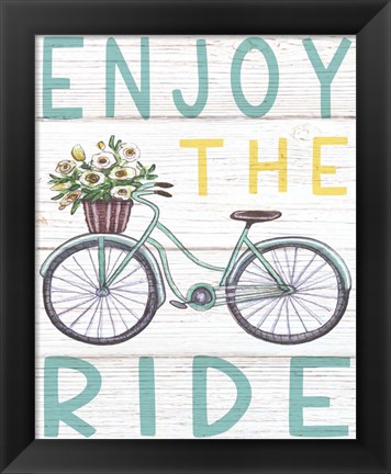 Framed Enjoy the Ride Print