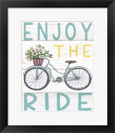 Framed Enjoy the Ride Print