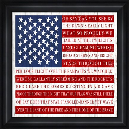 Framed Oh Say Can You See Print